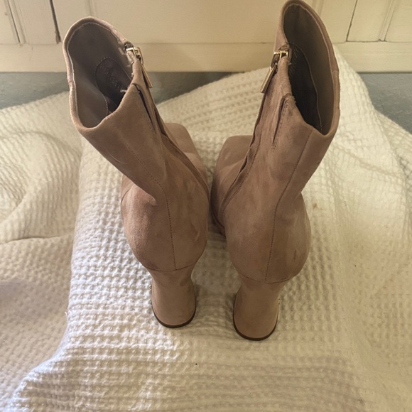 Sam Edelman Taupe Suede Heeled Boots - Picture 3 of 4